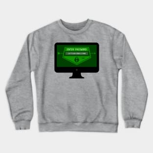 Felicity Smoak - Computer Log In Screen - LATTE ADA JONAS 11900 Crewneck Sweatshirt